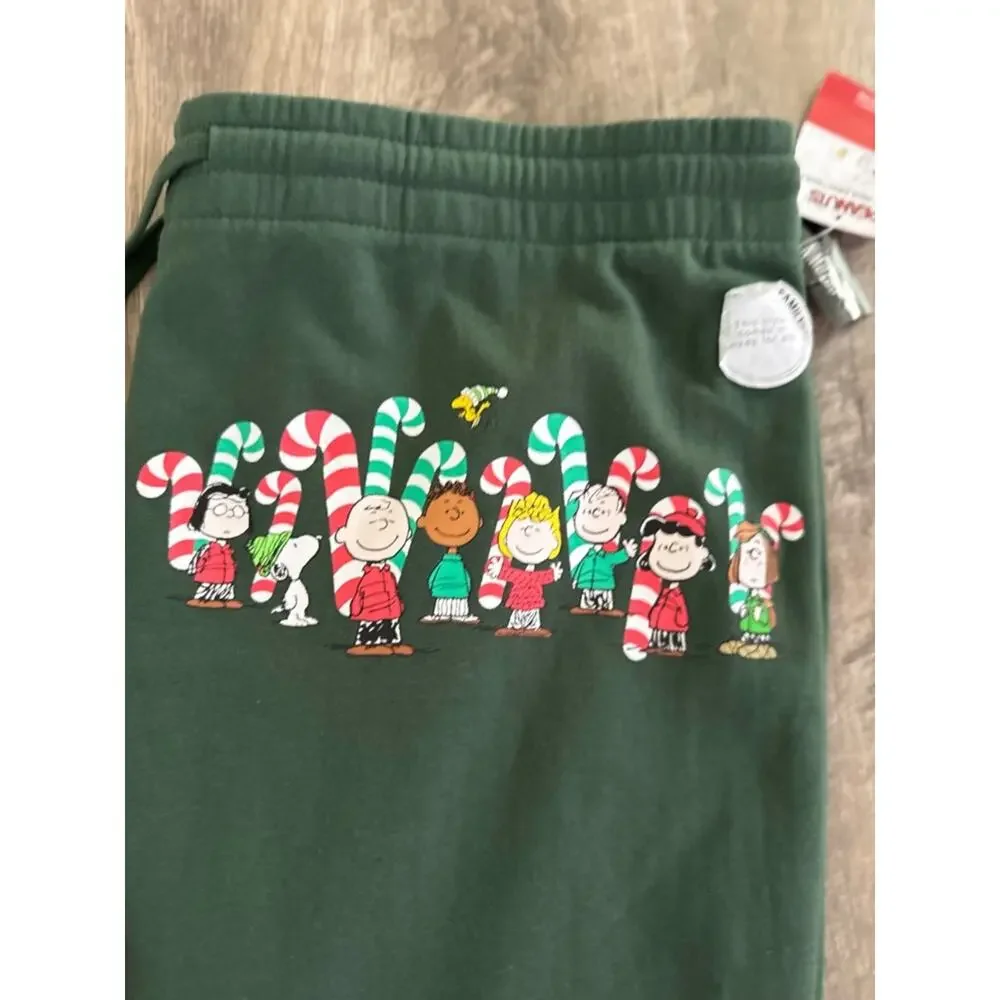 Peanuts Holiday Green Sweatpants